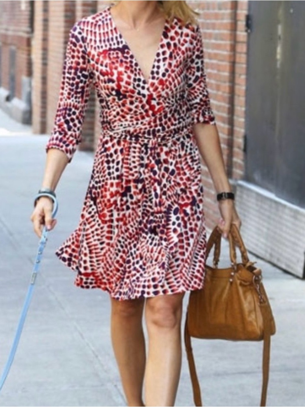 Banana Republic Issa London Collection Abstract Print Wrap Dress - Size S
